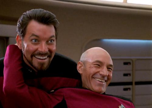 Picard and Riker 2 Blank Meme Template