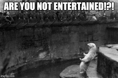 ARE YOU NOT ENTERTAINED!?! | image tagged in funny,gladiator,entertainment | made w/ Imgflip meme maker