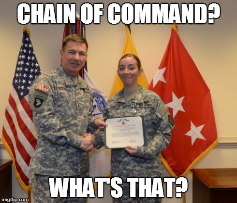 CHAIN OF COMMAND? WHAT'S THAT? | made w/ Imgflip meme maker
