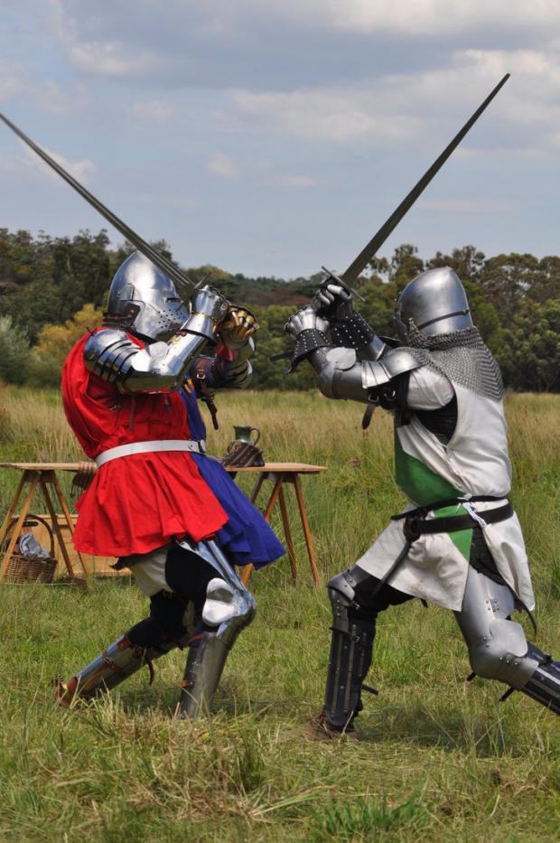 knights fighting Blank Meme Template
