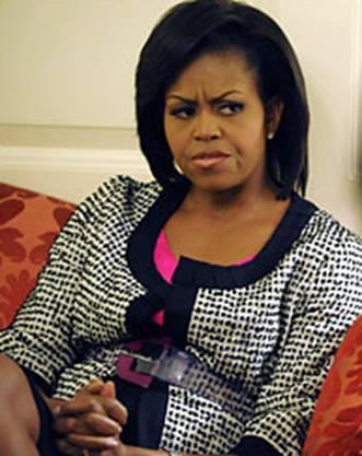 Michelle Obama is not pleased Blank Meme Template