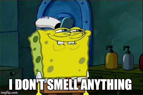 Don't You Squidward | I DON'T SMELL ANYTHING | image tagged in memes,dont you squidward | made w/ Imgflip meme maker