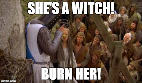 SHE'S A WITCH! BURN HER! | made w/ Imgflip meme maker