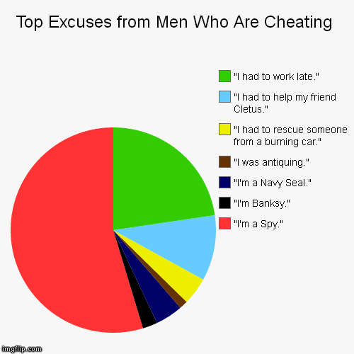 image tagged in funny,pie charts,cheating,men | made w/ Imgflip chart maker