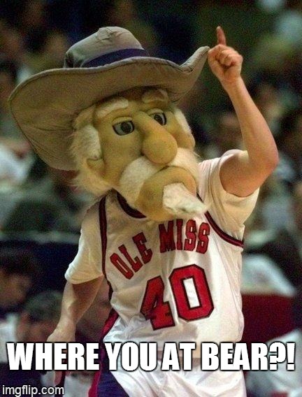 WHERE YOU AT BEAR?! | image tagged in colonel reb | made w/ Imgflip meme maker