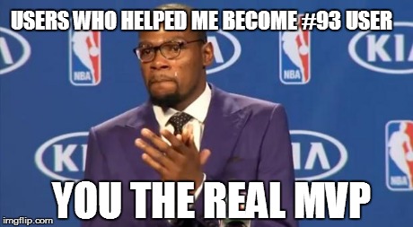 I'd like to thank my mom... | USERS WHO HELPED ME BECOME #93 USER YOU THE REAL MVP | image tagged in memes,you the real mvp | made w/ Imgflip meme maker