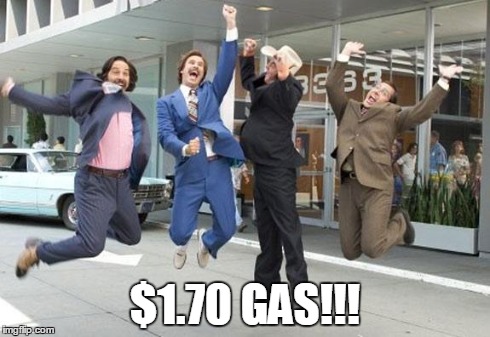 Anchorman jump | $1.70 GAS!!! | image tagged in anchorman jump,memes | made w/ Imgflip meme maker