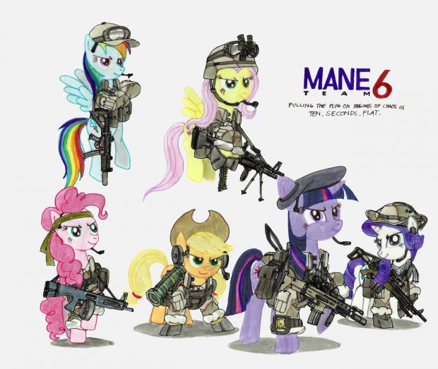 Military Ponies Blank Meme Template
