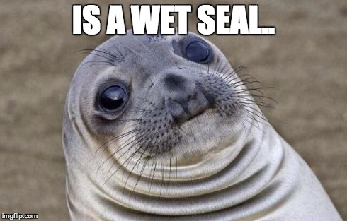 Awkward Moment Sealion Meme | IS A WET SEAL.. | image tagged in memes,awkward moment sealion | made w/ Imgflip meme maker