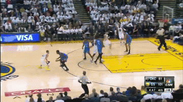 Steph Curry behind-the-back dribble vs Anthony Morrow