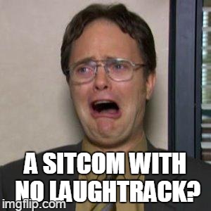 i'll clap for that | A SITCOM WITH NO LAUGHTRACK? | image tagged in dwight | made w/ Imgflip meme maker