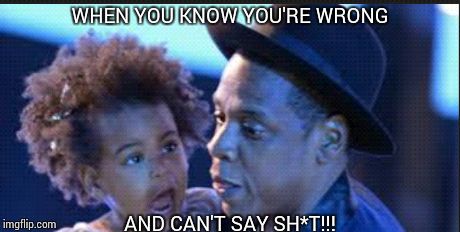 Keeping my mouth shut is the only option at this point. | WHEN YOU KNOW YOU'RE WRONG AND CAN'T SAY SH*T!!! | image tagged in blue,angry baby,funny,rapper | made w/ Imgflip meme maker