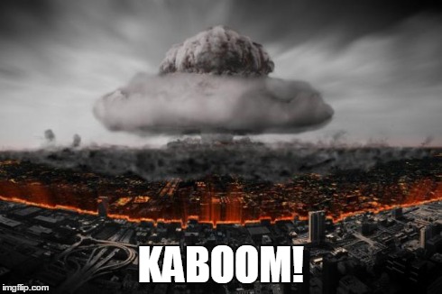BOOM! | KABOOM! | image tagged in boom | made w/ Imgflip meme maker