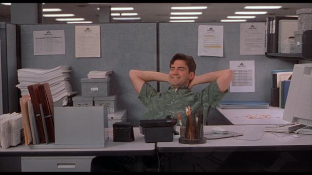 High Quality Office Lazy Blank Meme Template