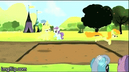 Applebloom strikes again | image tagged in gifs,mlp | made w/ Imgflip video-to-gif maker