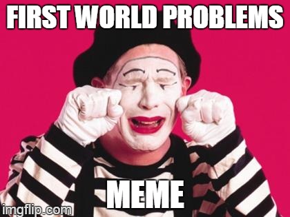 or is it m'am? | FIRST WORLD PROBLEMS MEME | image tagged in mimedude,pun | made w/ Imgflip meme maker