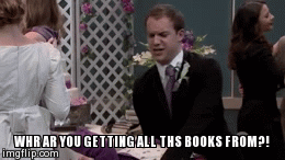 Wher ar you gtting ths books from?! | image tagged in gifs,youtube,comedy | made w/ Imgflip video-to-gif maker