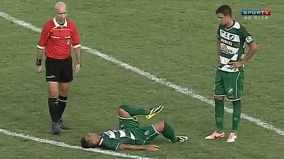 FUNNY:  Over-eager Brazilian soccer trainer faceplants (Video / GIF)
