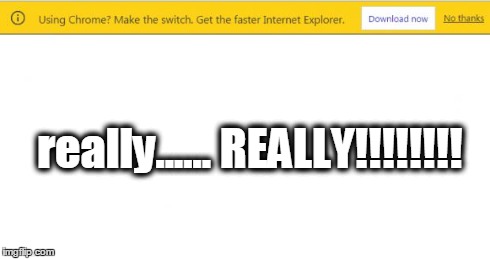 really...... REALLY!!!!!!!! | image tagged in lol,internet explorer | made w/ Imgflip meme maker