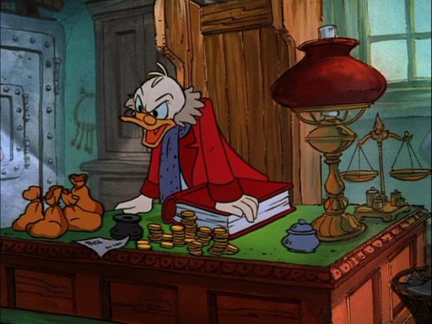 Scrooge McDuck Blank Meme Template