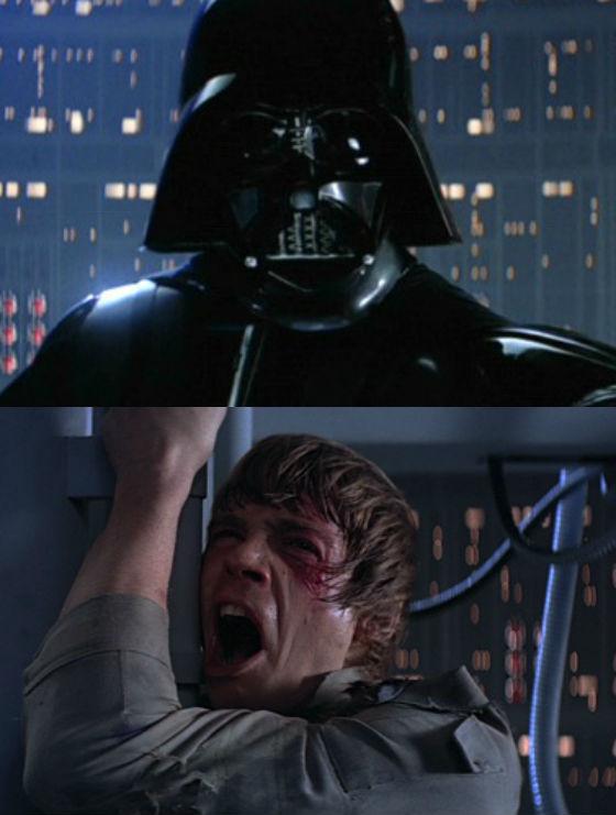 "I am your father" Blank Meme Template