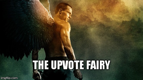 THE UPVOTE FAIRY | image tagged in imgflip,upvote,fairy | made w/ Imgflip meme maker