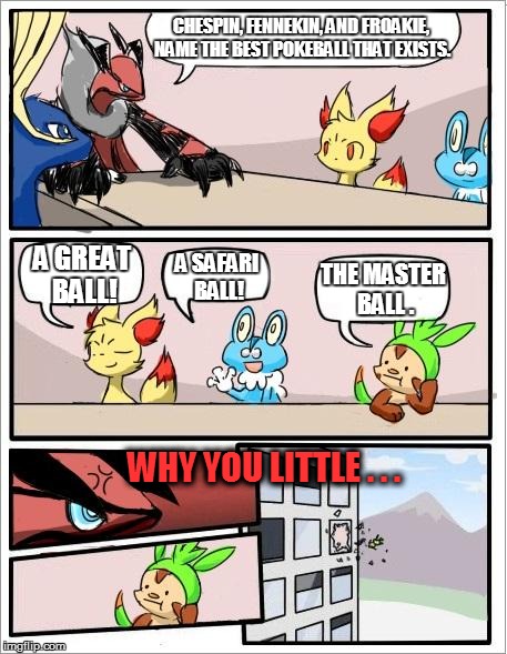 Pokemon board meeting | CHESPIN, FENNEKIN, AND FROAKIE ...