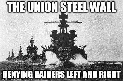 THE UNION STEEL WALL DENYING RAIDERS LEFT AND RIGHT | image tagged in anti raider,defender,nationstates | made w/ Imgflip meme maker