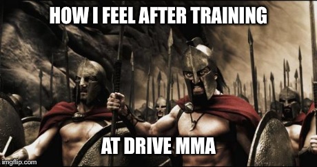 Spartans | HOW I FEEL AFTER TRAINING AT DRIVE MMA | image tagged in spartans | made w/ Imgflip meme maker
