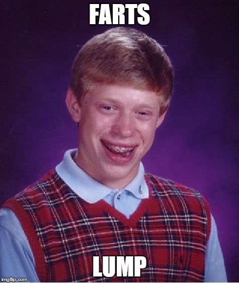 Bad Luck Brian | FARTS LUMP | image tagged in memes,bad luck brian | made w/ Imgflip meme maker