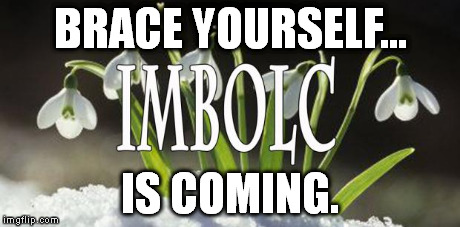 17 days til imbolc | BRACE YOURSELF... IS COMING. | image tagged in 17 days til imbolc | made w/ Imgflip meme maker