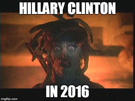 Hillary Clinton in 2016 | HILLARY CLINTON IN 2016 | image tagged in hillary,election,witch,politics | made w/ Imgflip meme maker
