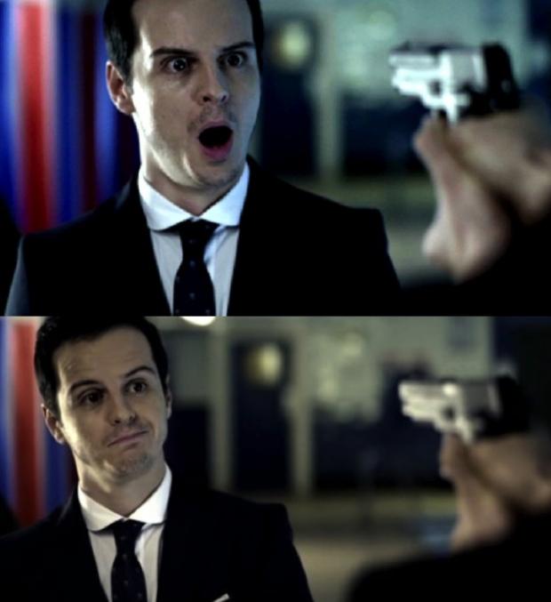 High Quality not impressed jim moriarty Blank Meme Template