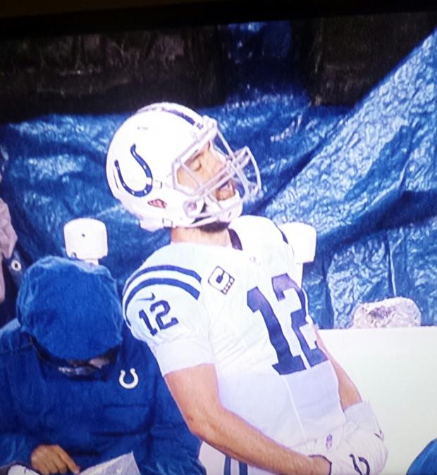 High Quality Andrew Luck playoffs Blank Meme Template