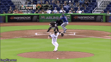 Castro homer vs. Marlins | image tagged in gifs | made w/ Imgflip video-to-gif maker