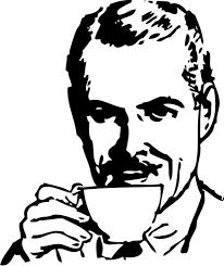 man drinking coffee Blank Meme Template