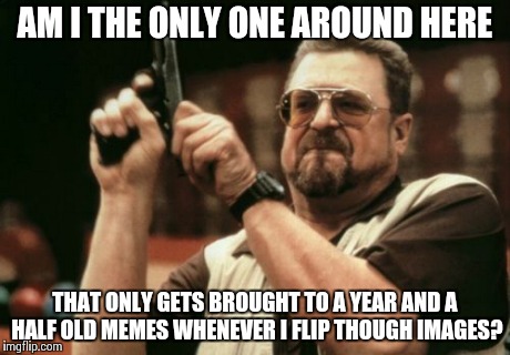 This happens every time I flip through images on ImgFlip ;-;  | AM I THE ONLY ONE AROUND HERE THAT ONLY GETS BROUGHT TO A YEAR AND A HALF OLD MEMES WHENEVER I FLIP THOUGH IMAGES? | image tagged in memes,am i the only one around here,imgflip,flips | made w/ Imgflip meme maker
