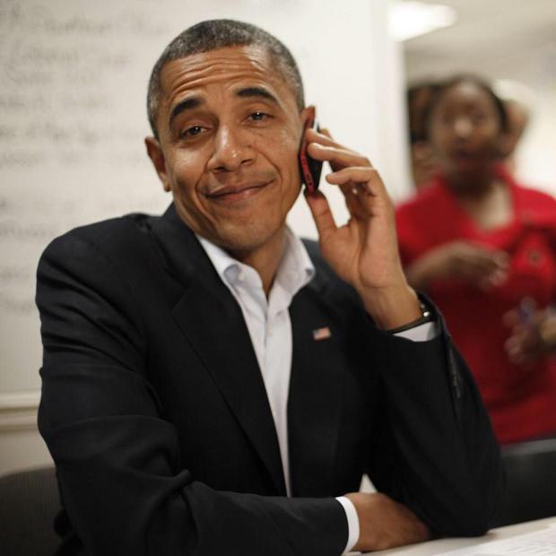 Obama Cell Phone Blank Meme Template