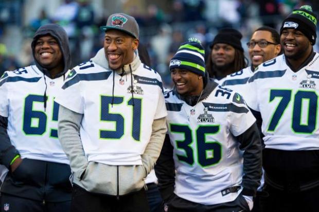 High Quality Laughing Seattle Seahawks Blank Meme Template