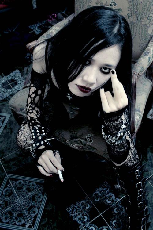 Goth fuck off Blank Meme Template