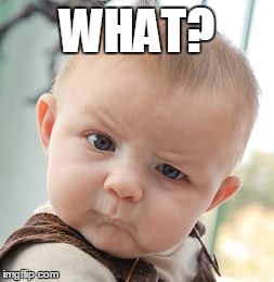 Skeptical Baby Meme | WHAT? | image tagged in memes,skeptical baby | made w/ Imgflip meme maker