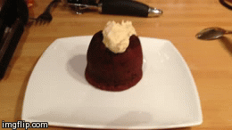 First attempt at chocolate fondants | image tagged in gifs | made w/ Imgflip video-to-gif maker