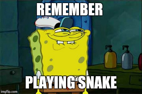 Don't You Squidward Meme | REMEMBER PLAYING SNAKE | image tagged in memes,dont you squidward | made w/ Imgflip meme maker