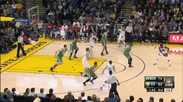 Stephen Curry dribbles, dunks, hangs on rim vs Celtics (Video)
