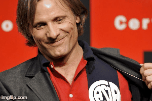 Aragorn and the Pope are fans of the same Football Club!? | image tagged in gifs,gif | made w/ Imgflip images-to-gif maker