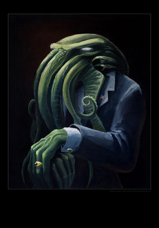 Dapper Cthulhu Blank Meme Template