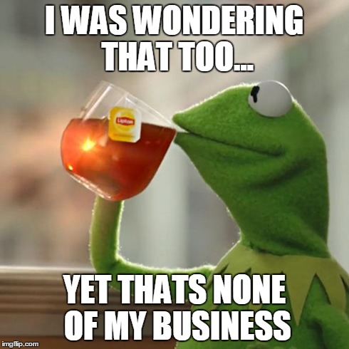 But That's None Of My Business Meme | I WAS WONDERING THAT TOO... YET THATS NONE OF MY BUSINESS | image tagged in memes,but thats none of my business,kermit the frog | made w/ Imgflip meme maker