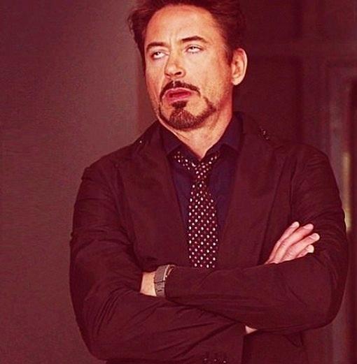 Unimpressed Robert Downey Jr Blank Meme Template