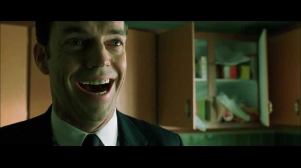 Cackling Agent Smith Blank Meme Template