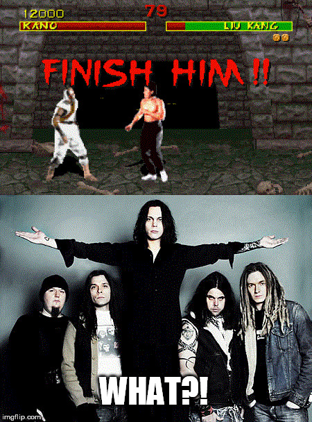 Fin(n)ish HIM | WHAT?! | image tagged in him,mortal kombat,funny,music,finland,finish him | made w/ Imgflip meme maker